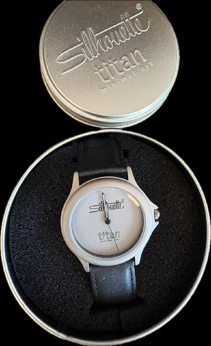 Silhouette Titan Minimal Art Watch with Box