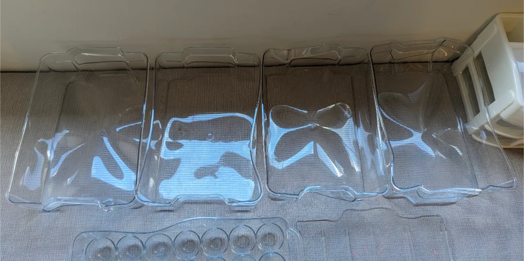 Clear Fridge Organizer Bins and Desk Storage image indicator(3)