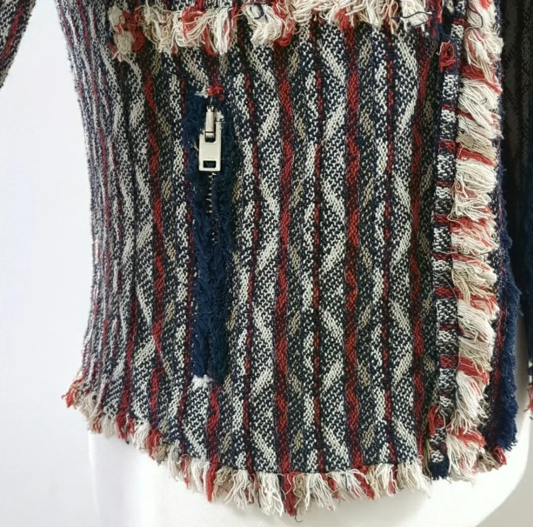 IRO Fringe knit Tweed Blazer Overcoat image indicator(6)