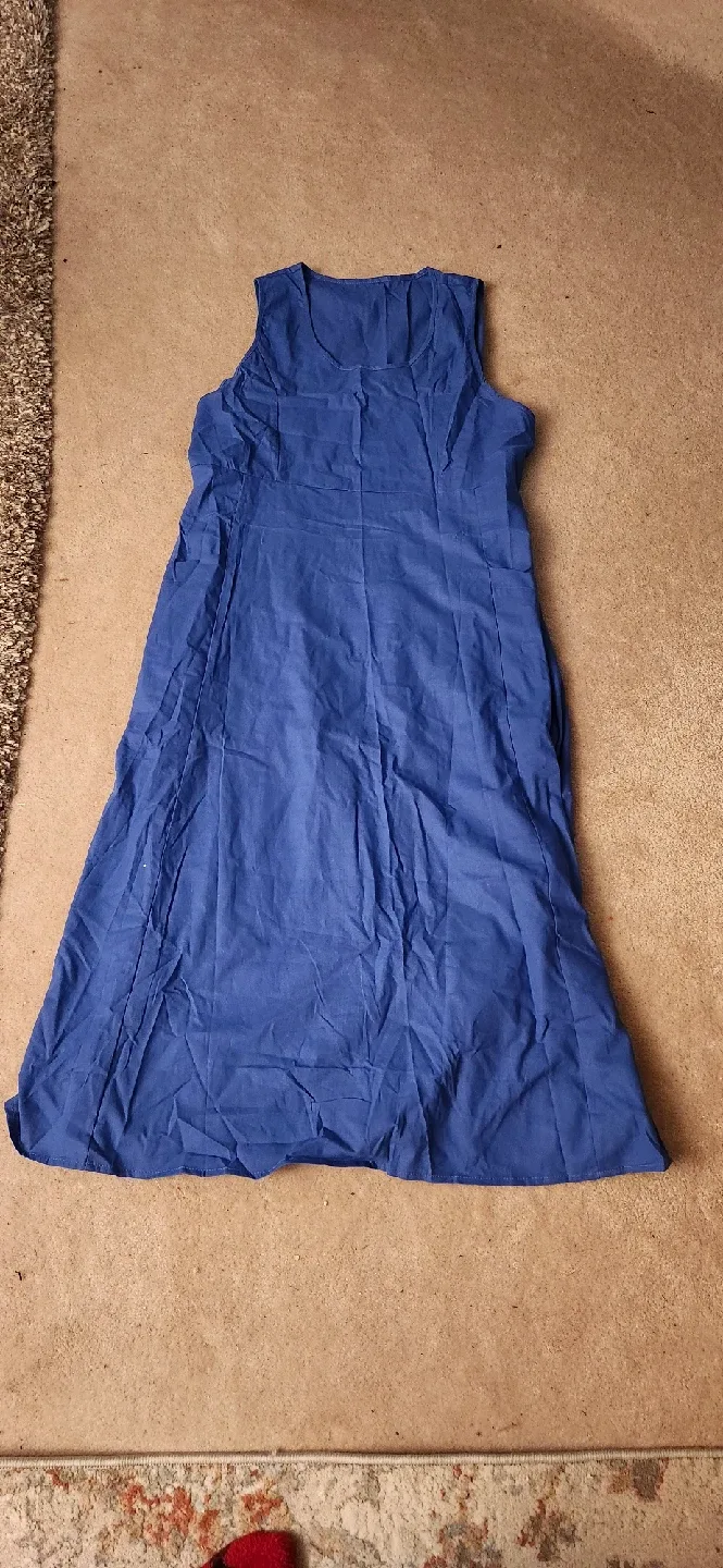 New Blue Sleeveless Dress thumbnail