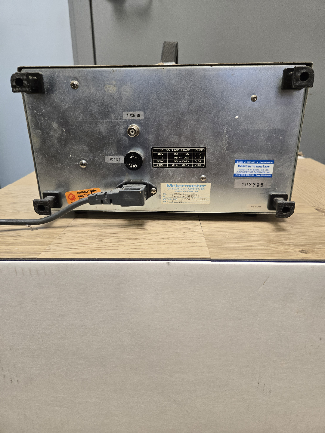 Metermaster Oscilloscope Model 65601 - photo 4