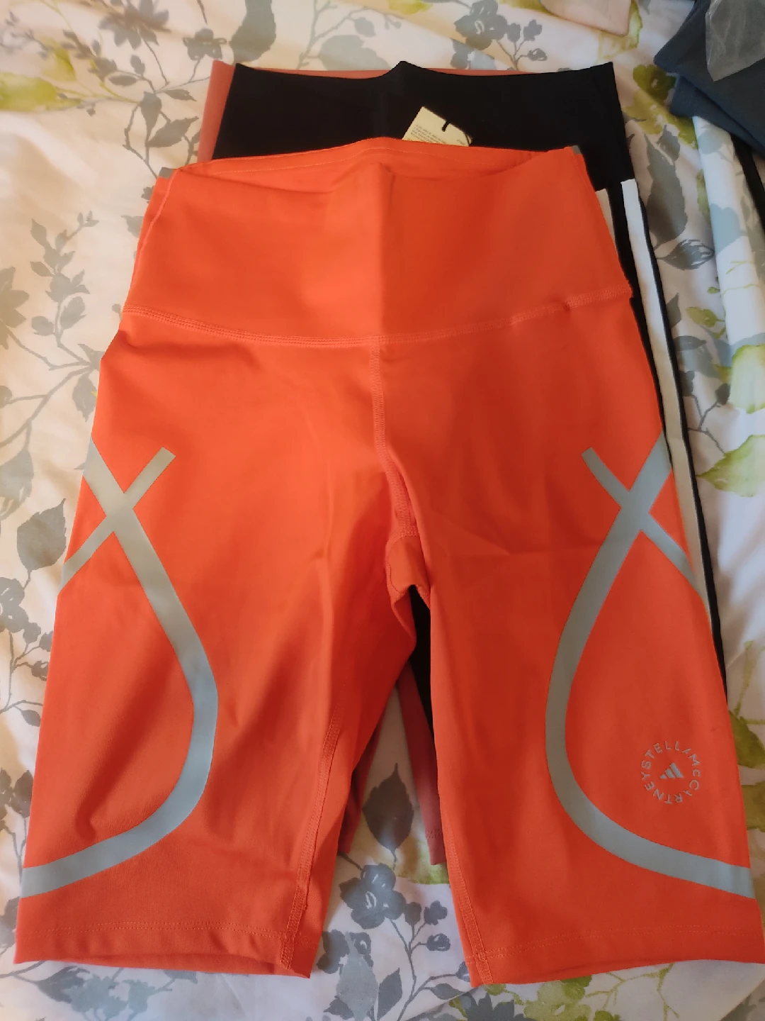 Adidas Stella McCartney Orange Running Shorts - Size S