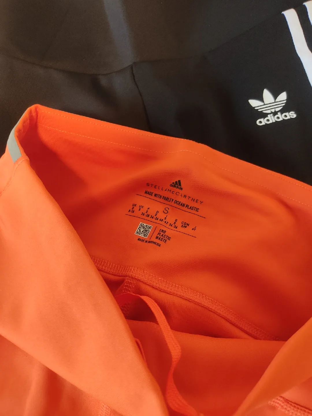 Adidas Stella McCartney Orange Running Shorts - Size S image indicator(2)