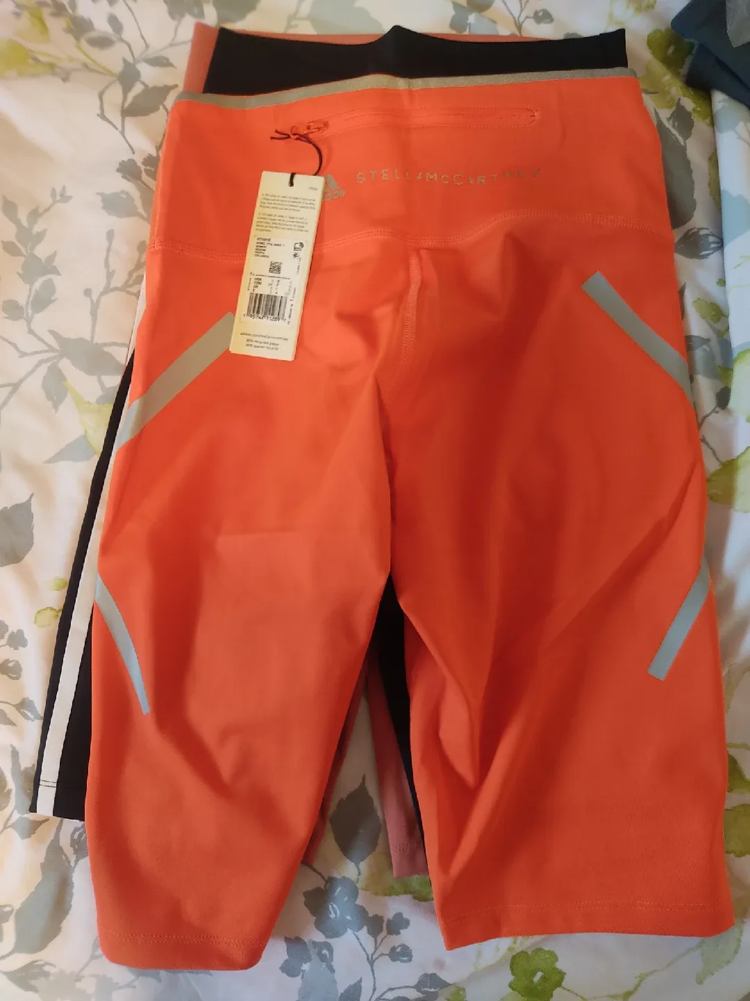 Adidas Stella McCartney Orange Running Shorts - Size S image indicator(3)