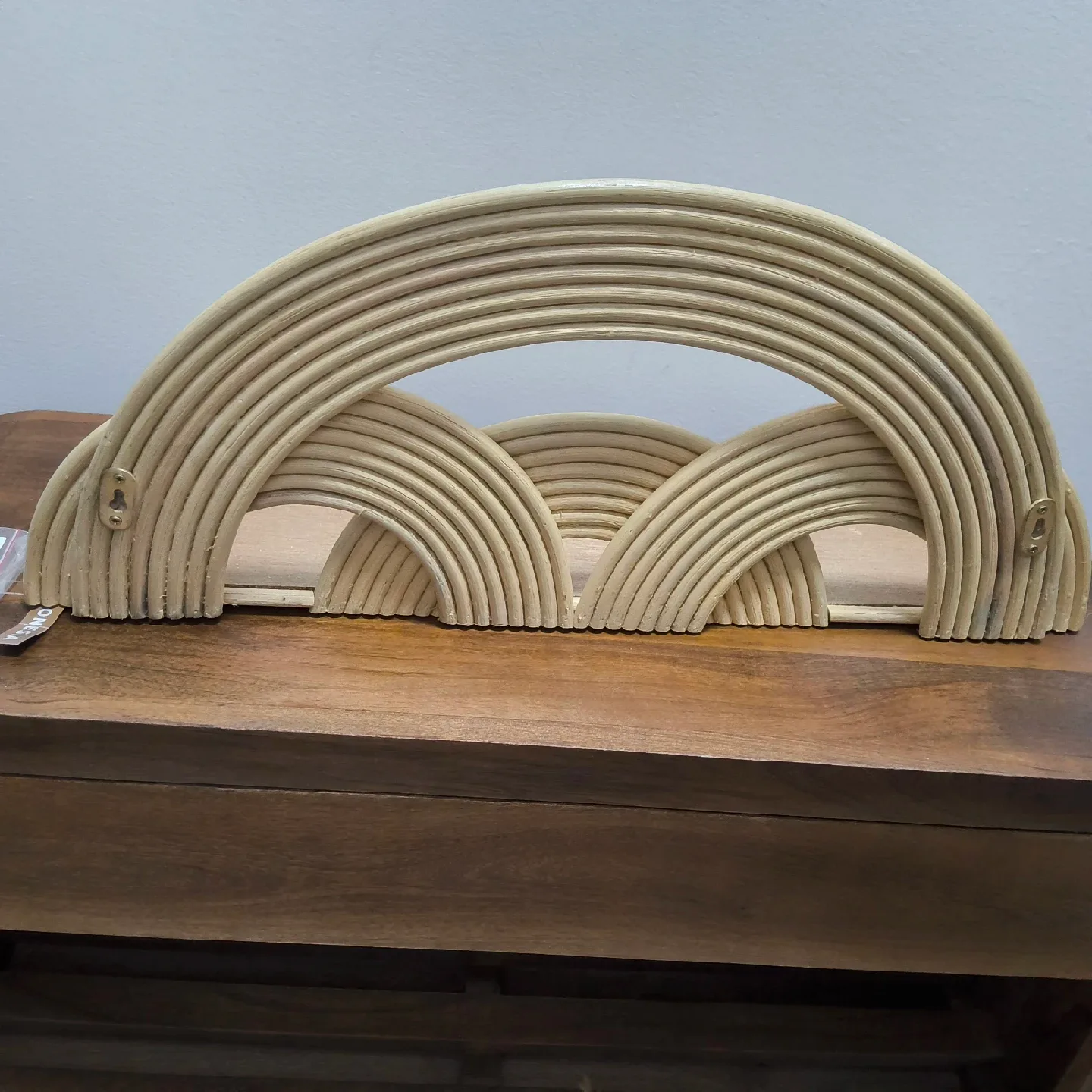 Large Rattan Rainbow Wall Decor image indicator(7)