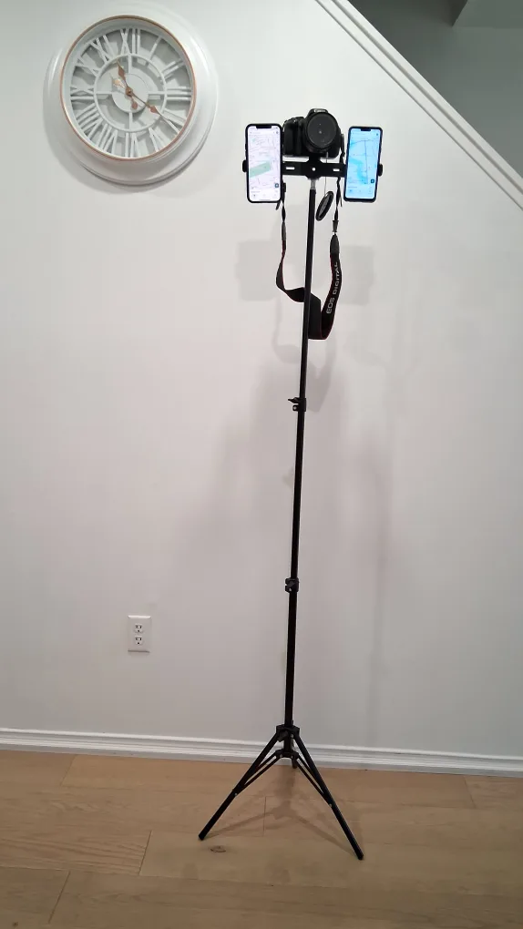 Tripod, for DSLR Camera & TWO phones, Extra Long. New image indicator(5)