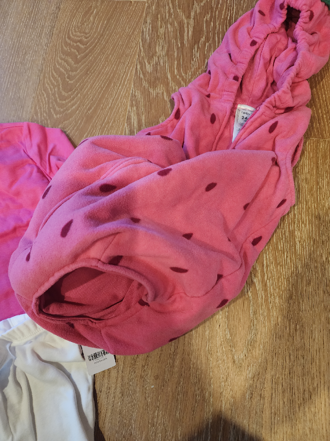Carter's Baby 3-Piece Strawberry Halloween Costume - 24M 🥕 - photo 4