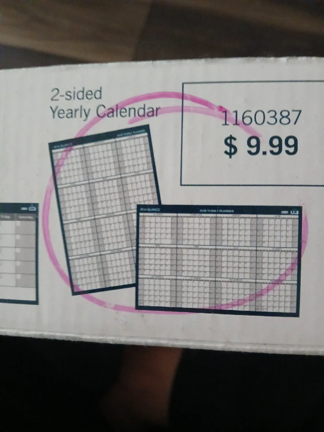 AT-A-GLANCE 2-Sided Yearly Calendar + Whiteboard image indicator(2)