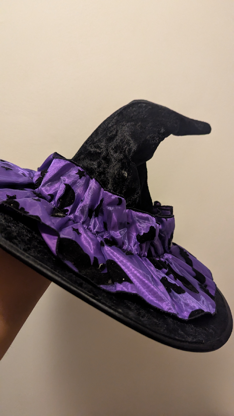 Witch Hat - Purple & Black