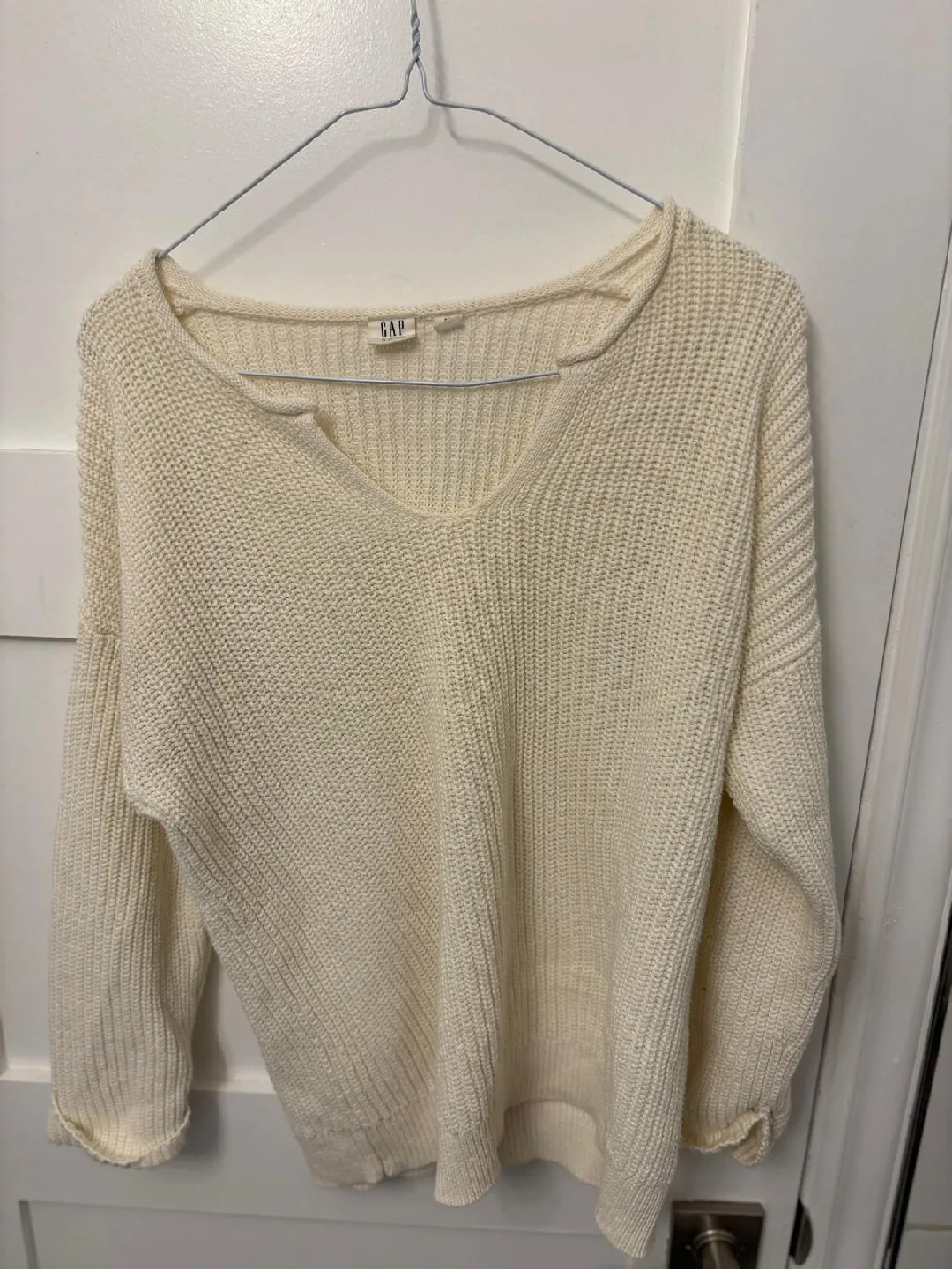 GAP Cream Knit Sweater thumbnail