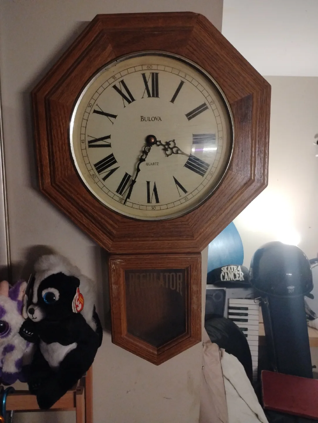 Bulova Quartz Regulator Wall Clock thumbnail