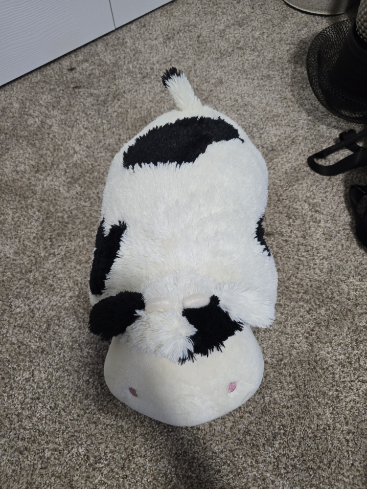 stuffed cow pillow - photo 2