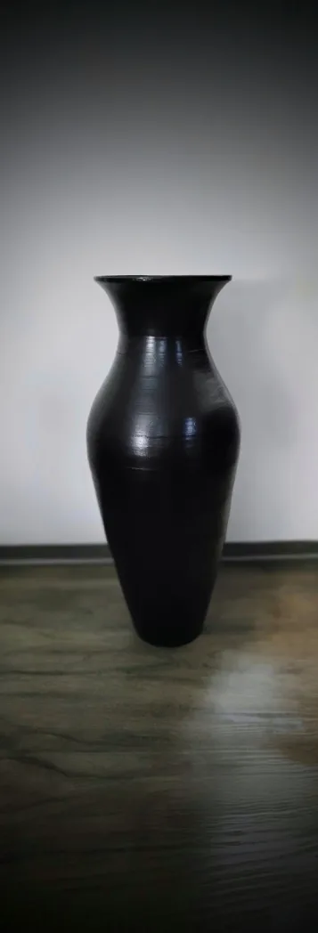Large Black Decorative Floor Vase image indicator(3)