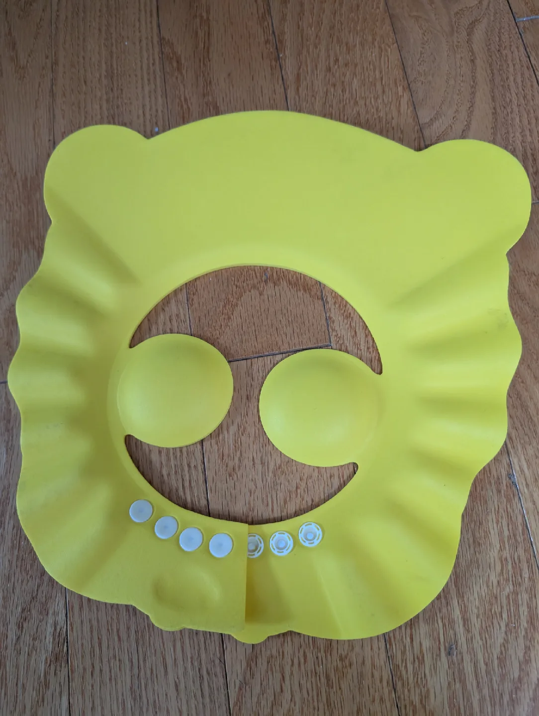 Yellow Bear Adjustable Baby Shower Cap image indicator(2)
