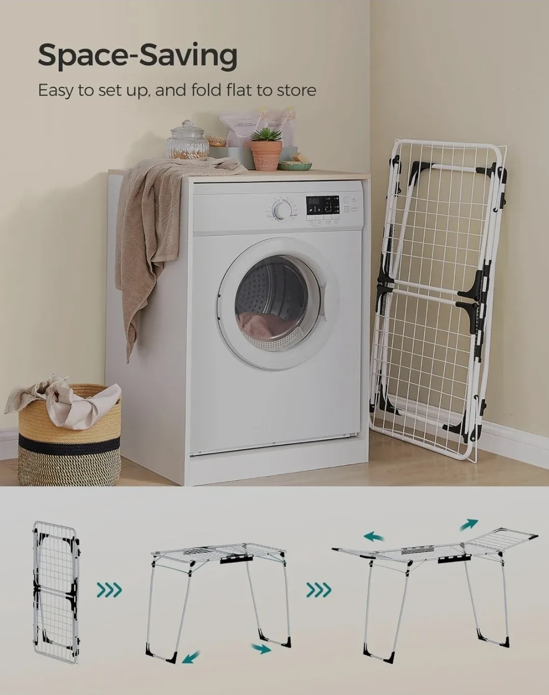 SONGMICS Clothes Drying Rack - Foldable image indicator(5)