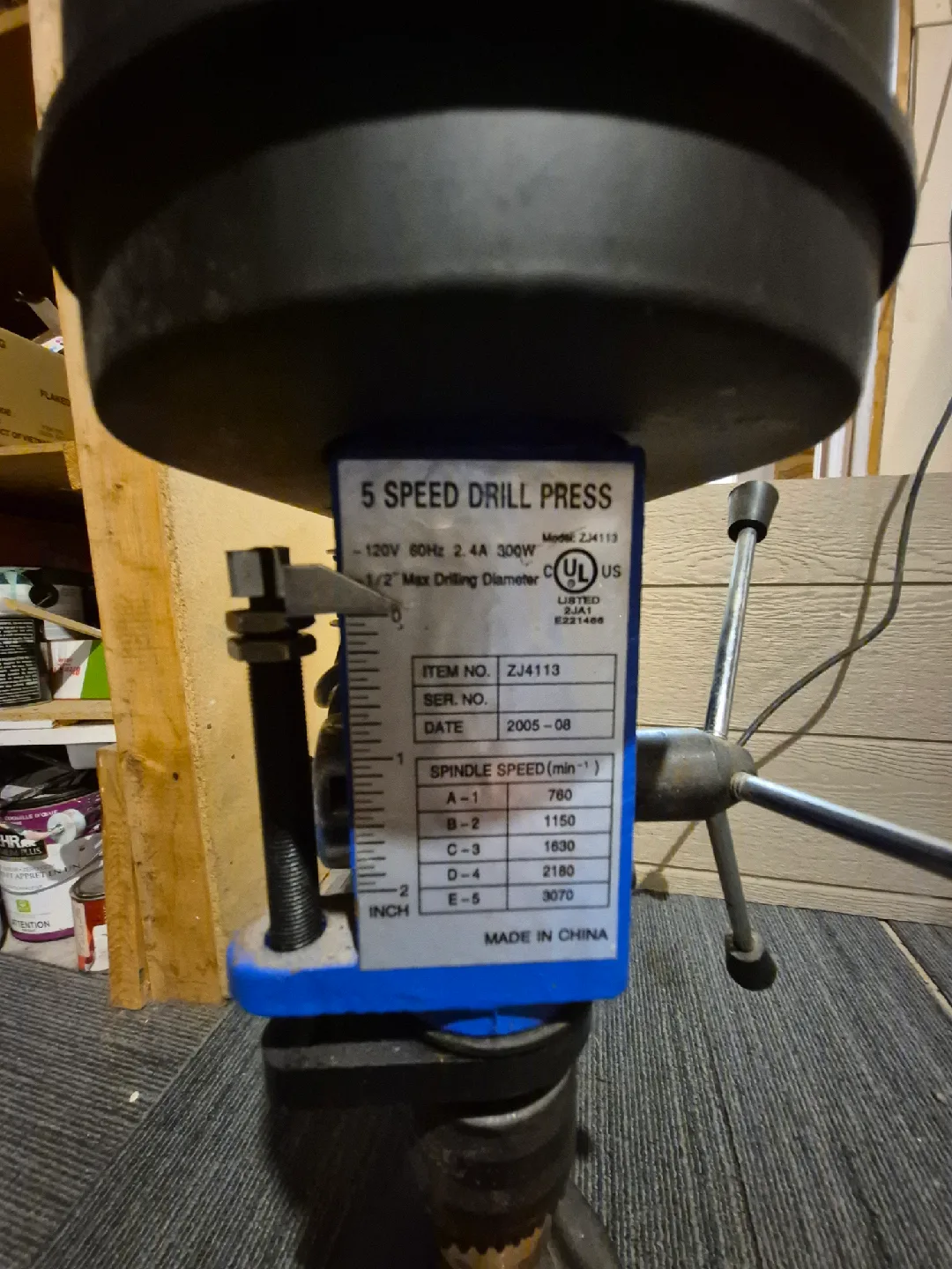5 Speed Drill Press - ZJ4113 image indicator(2)