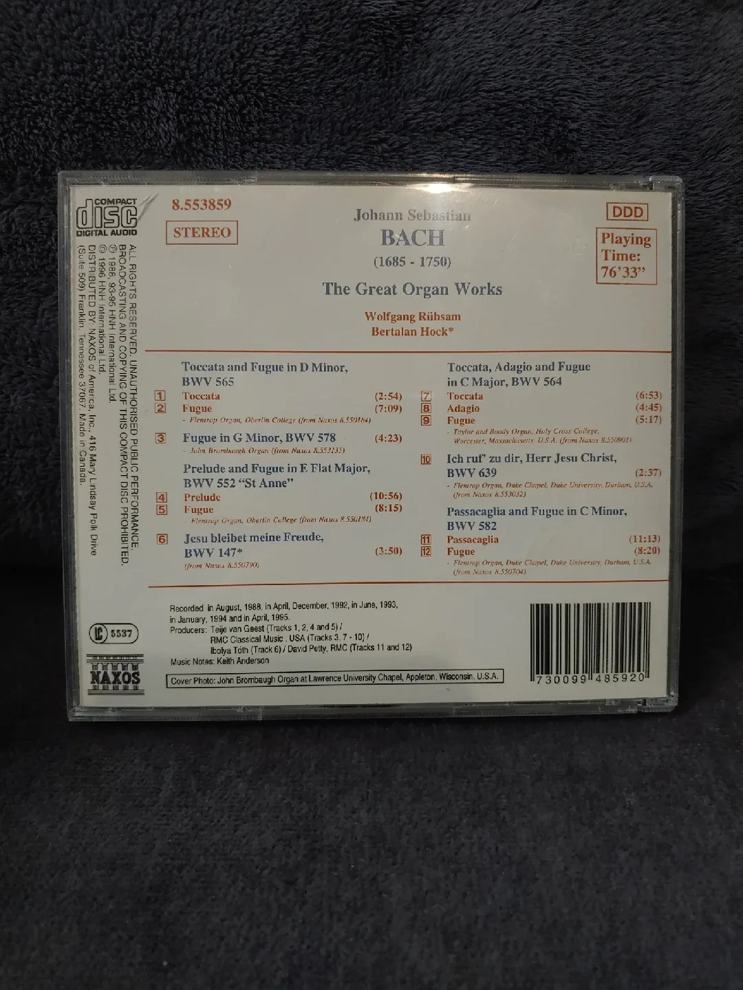 J.S. Bach - The Great Organ Works CD image indicator(2)