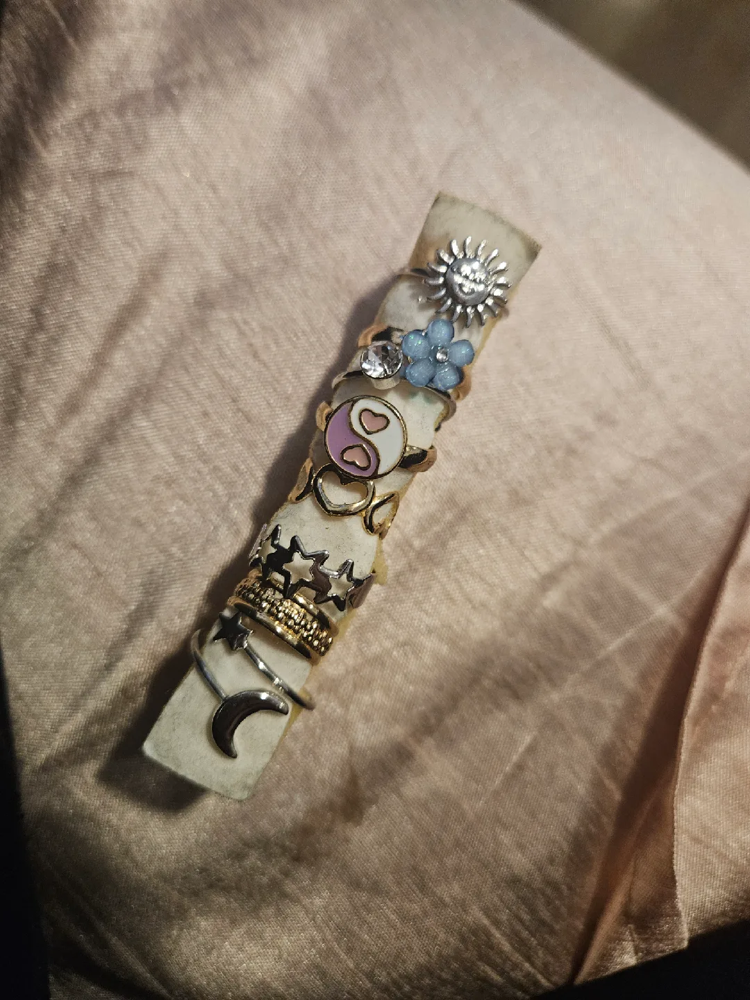 Assorted Rings - Moon, Stars, Yin Yang, Flowers image indicator(2)