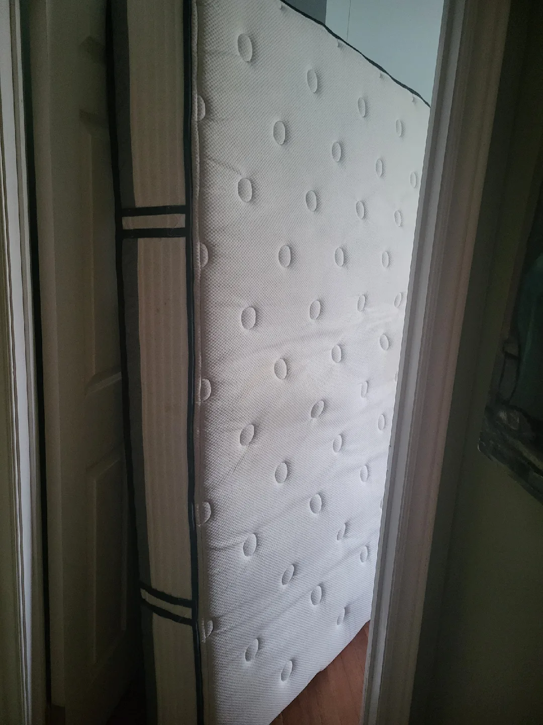 Queen Size Mattress & Metal Bed Frame image indicator(3)