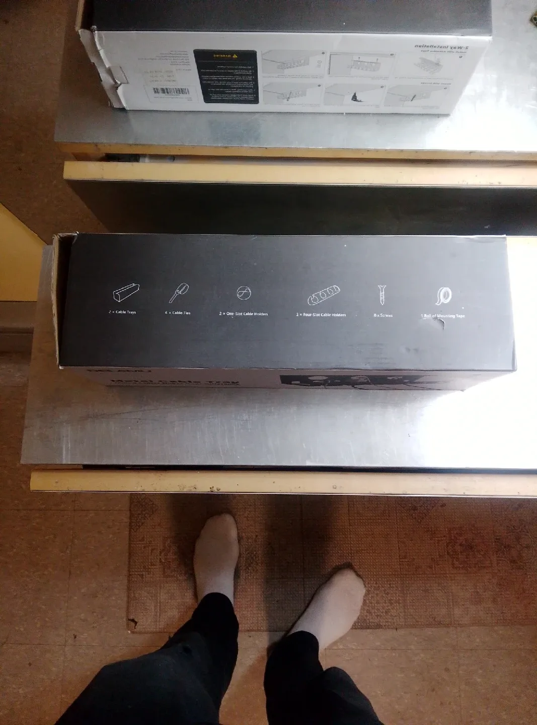 DELAMU Metal Cable Tray - 2 Pack image indicator(2)