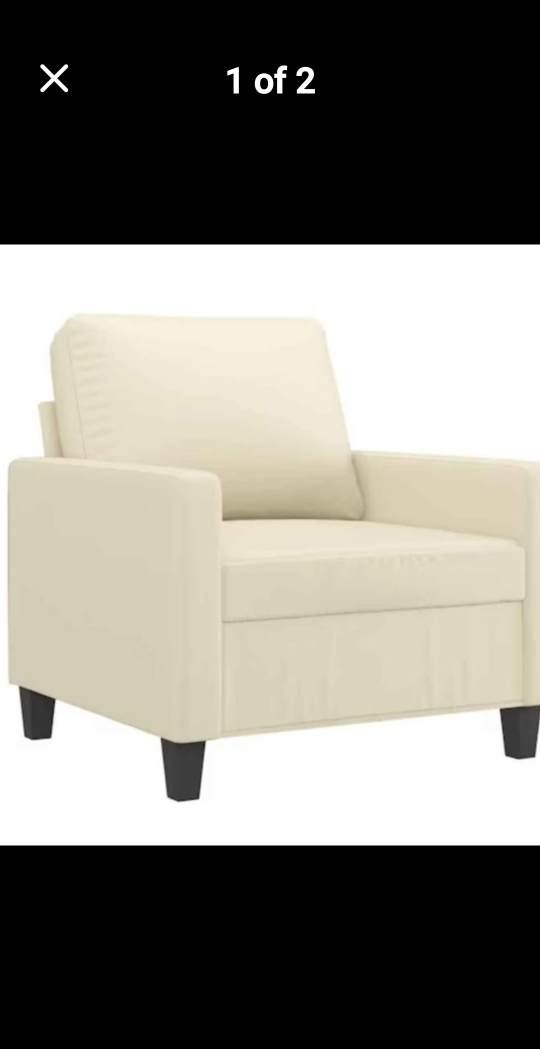 brand new Beige Armchair, 30.3" x 30.7"