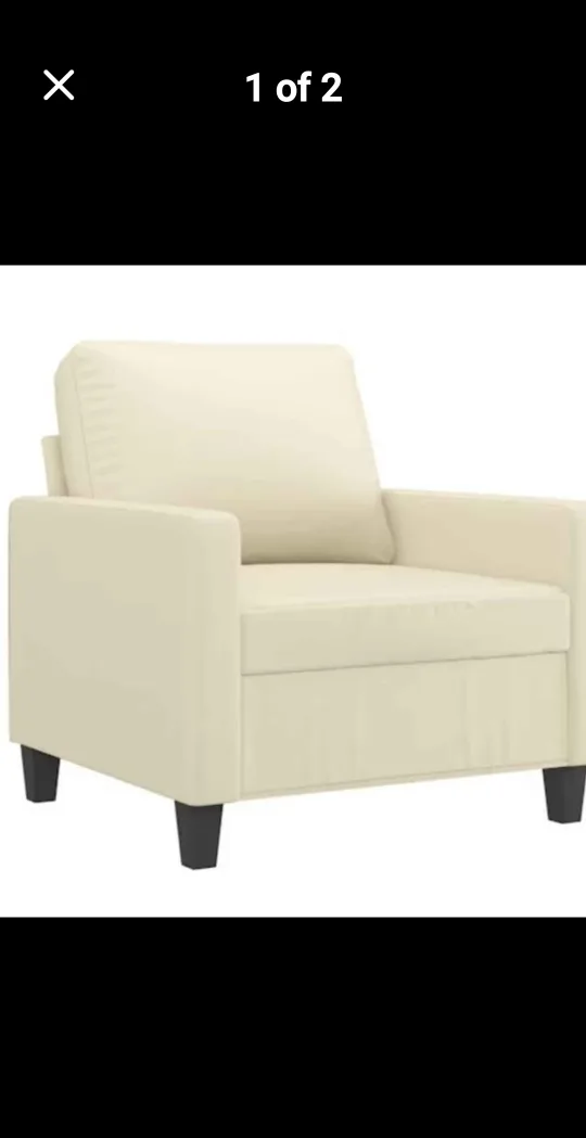 brand new Beige Armchair, 30.3" x 30.7" thumbnail
