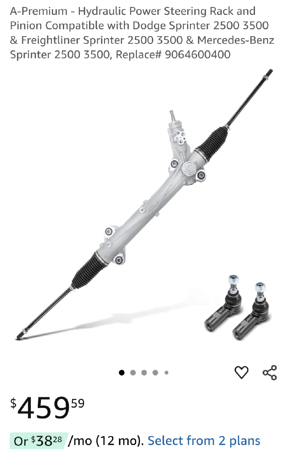 hydraulic Power Steering Rack and Pinion