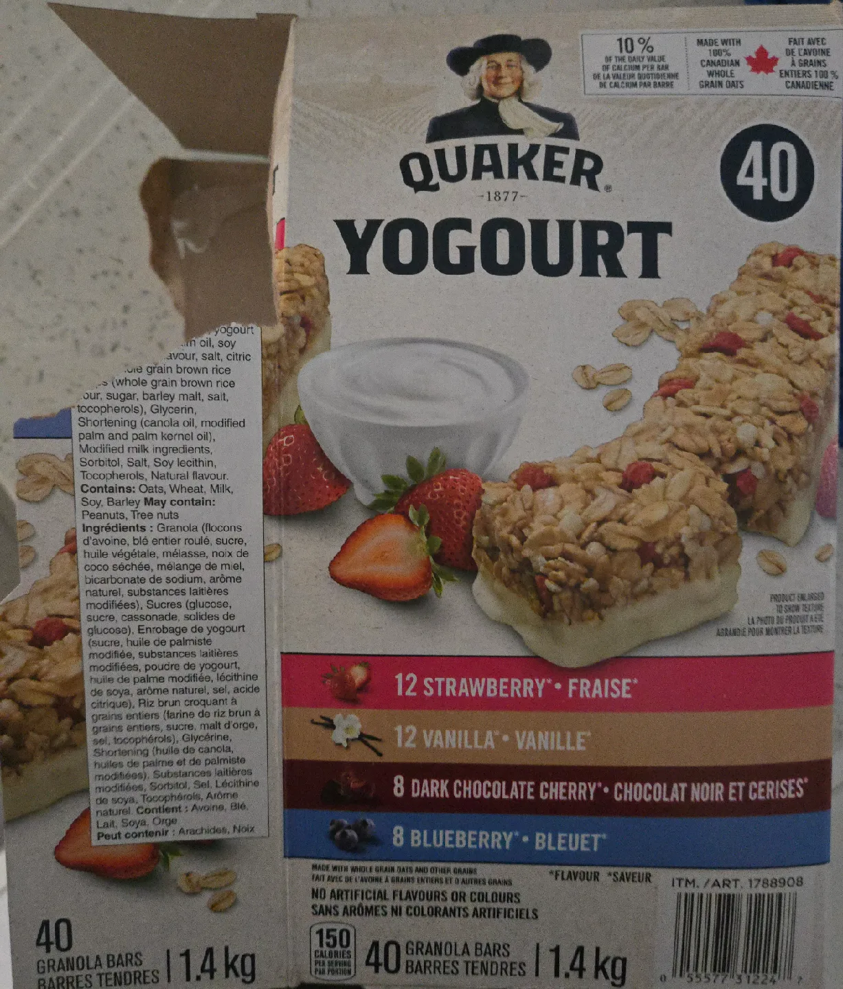 Quaker Yogourt Granola Bars - 40 pack image indicator(3)
