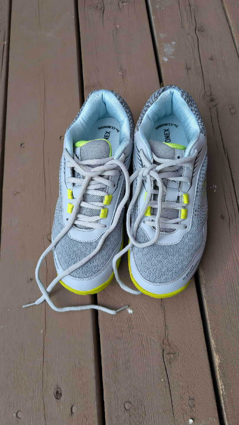 Yonex V100-i Grey/Yellow badminton Shoes - photo 3