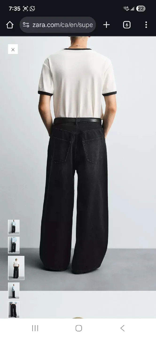 Zara Super Baggy Fit Jeans image indicator(6)