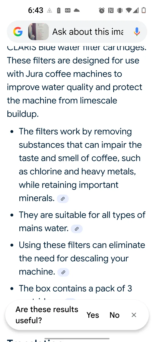 Jura Claris Blue Water Filter Cartridges - 3 Pack image indicator(2)