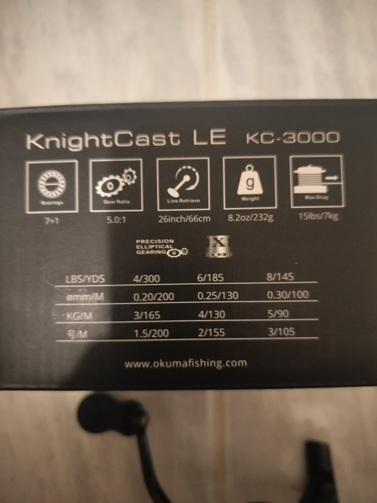 Okuma KnightCast LE KC-3000 Fishing Reel - photo 2