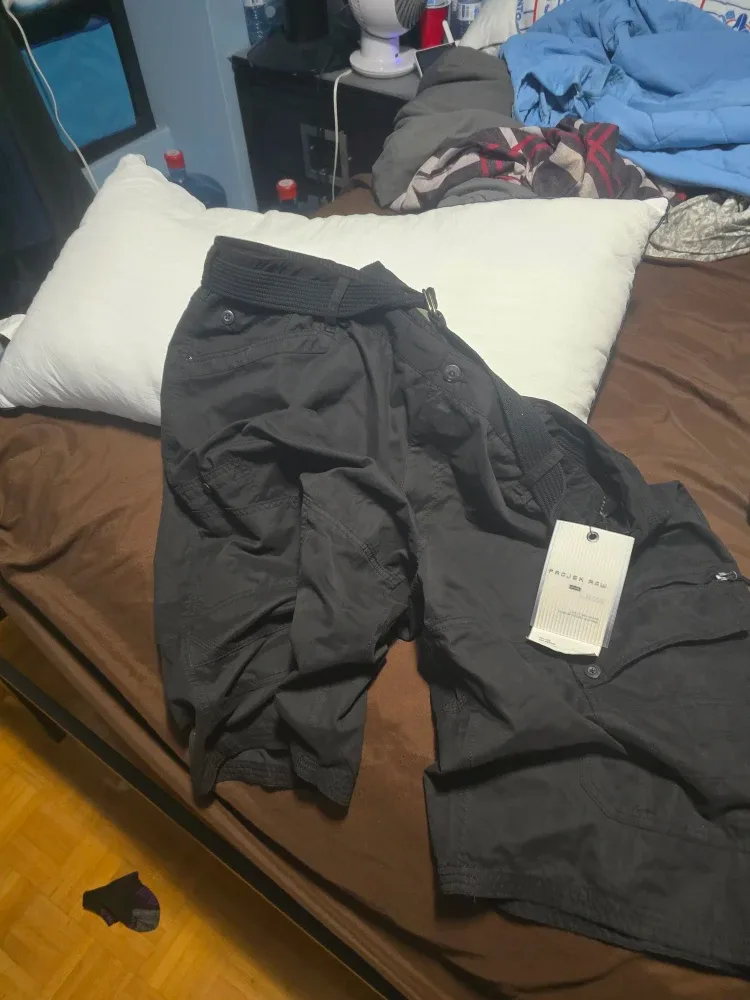 Projek Raw Black Cargo Pants - Size 50 thumbnail