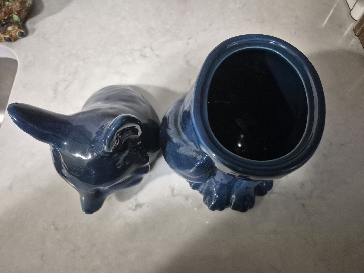 Indigo Blue Fox Cookie Jar - photo 2