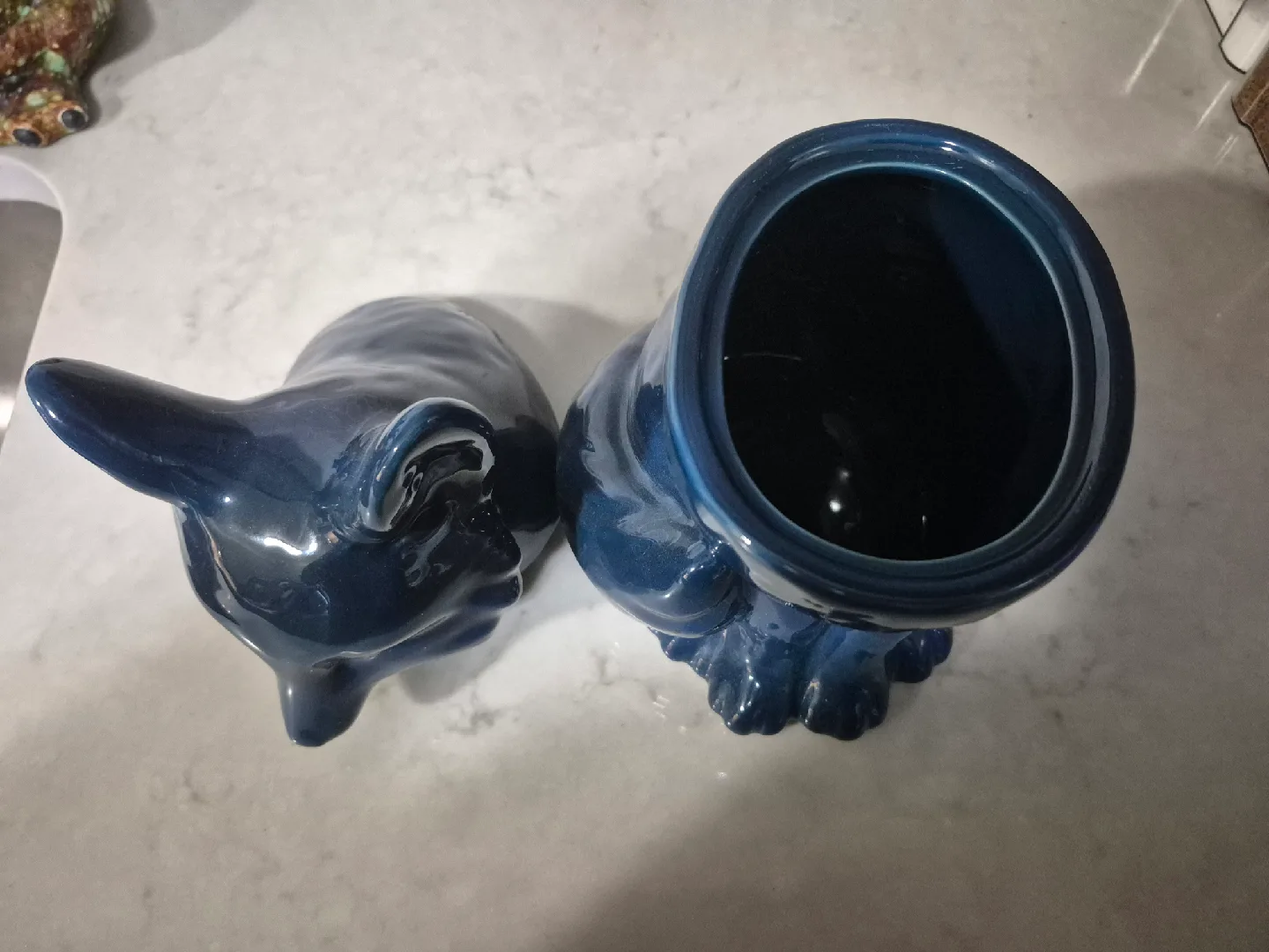 Indigo Blue Fox Cookie Jar image indicator(2)