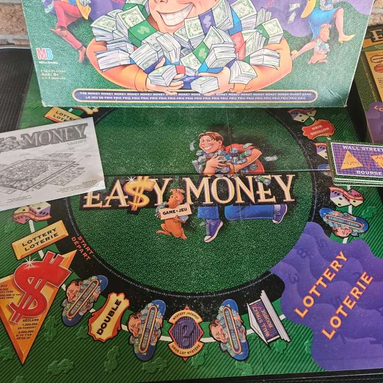 Vintage Easy Money Board Game Milton Bradley 1996 Complete image indicator(3)