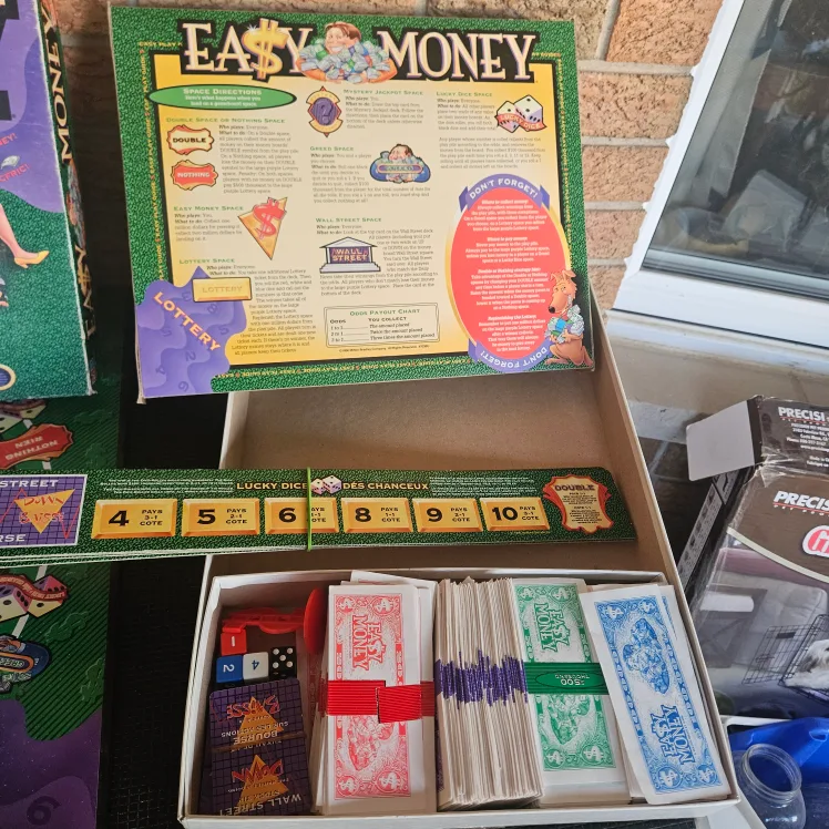 Vintage Easy Money Board Game Milton Bradley 1996 Complete image indicator(4)