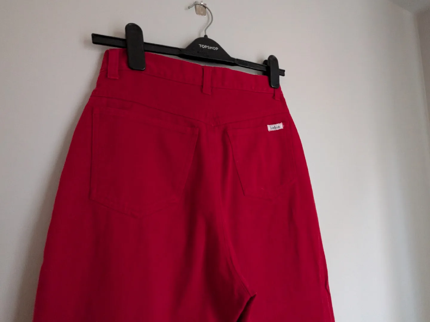 Bonjour Red Cotton Jeans image indicator(3)