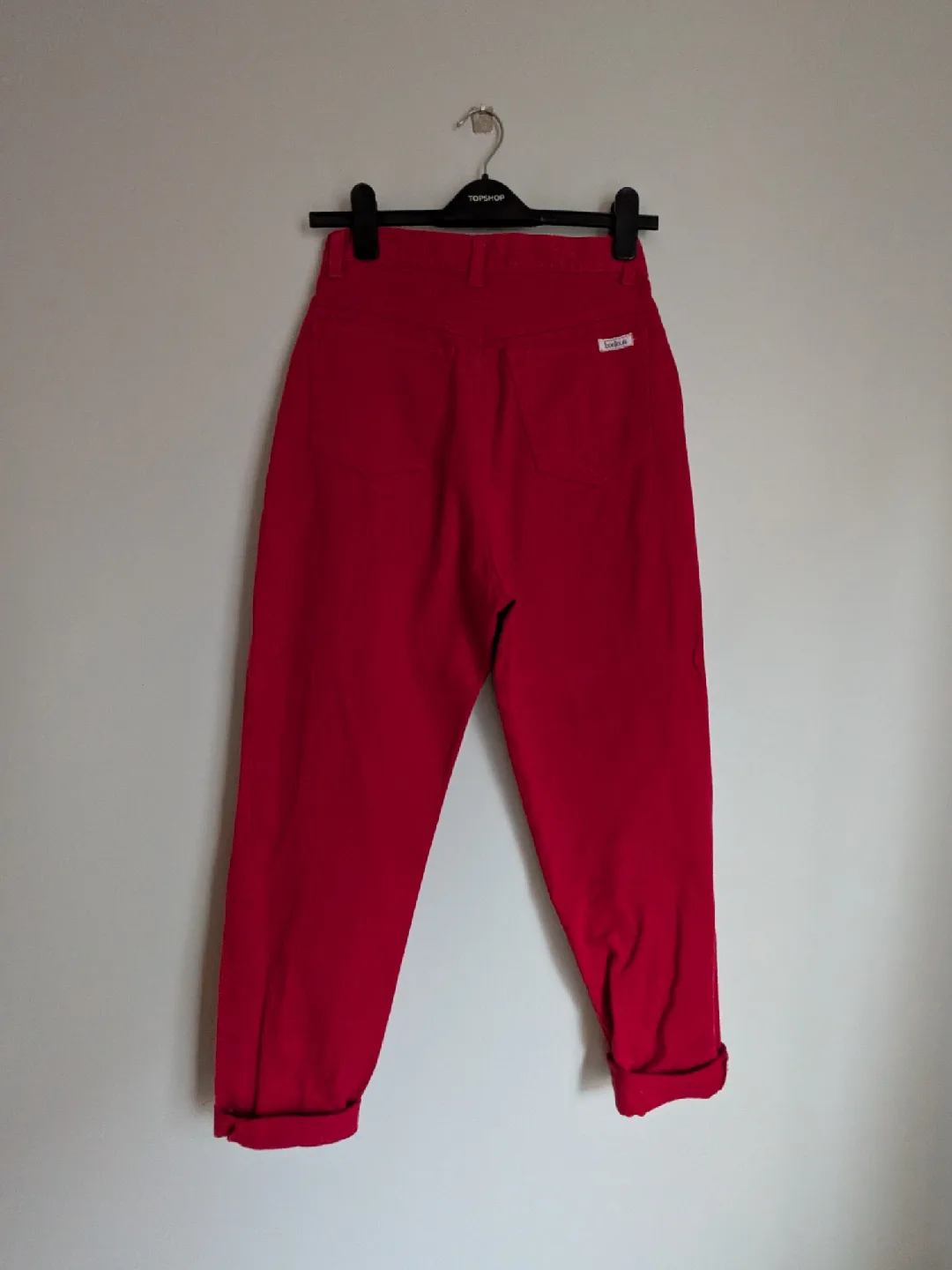 Bonjour Red Cotton Jeans image indicator(4)