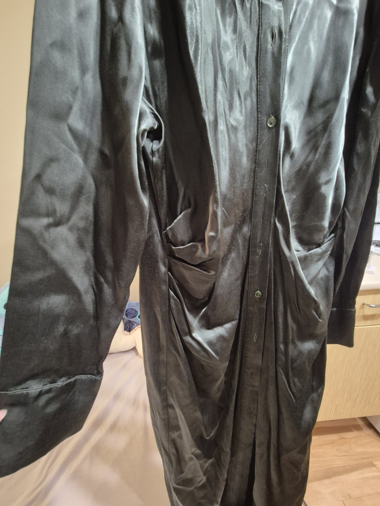 Zara Satin Shirt Dress - Size XL - photo 3