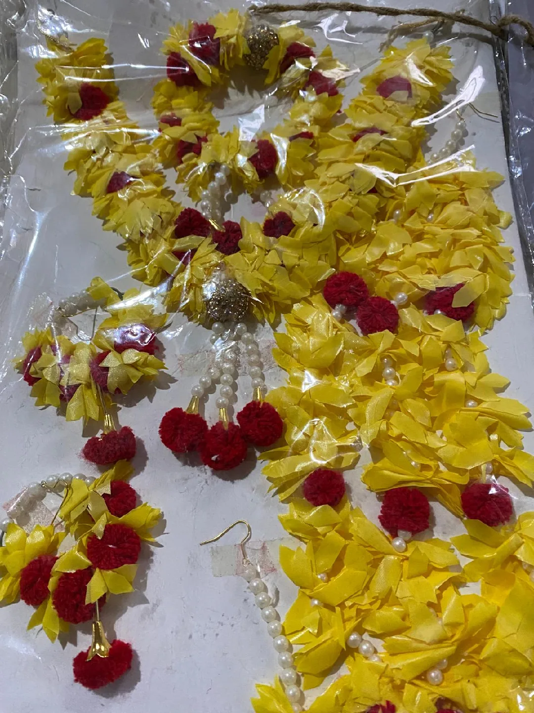 Floral Jewellery Set - Haldi, Mehndi, Wedding image indicator(2)