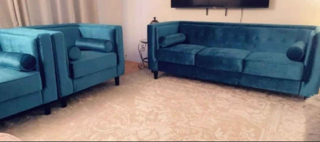 Teal Sofa Set 3 pcs