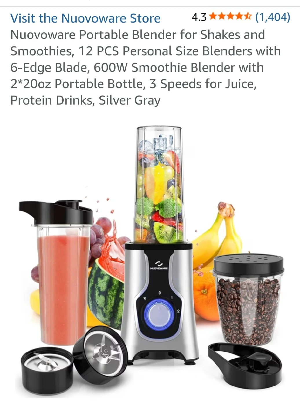 Nuovoware Portable Smoothie Blender - photo 3
