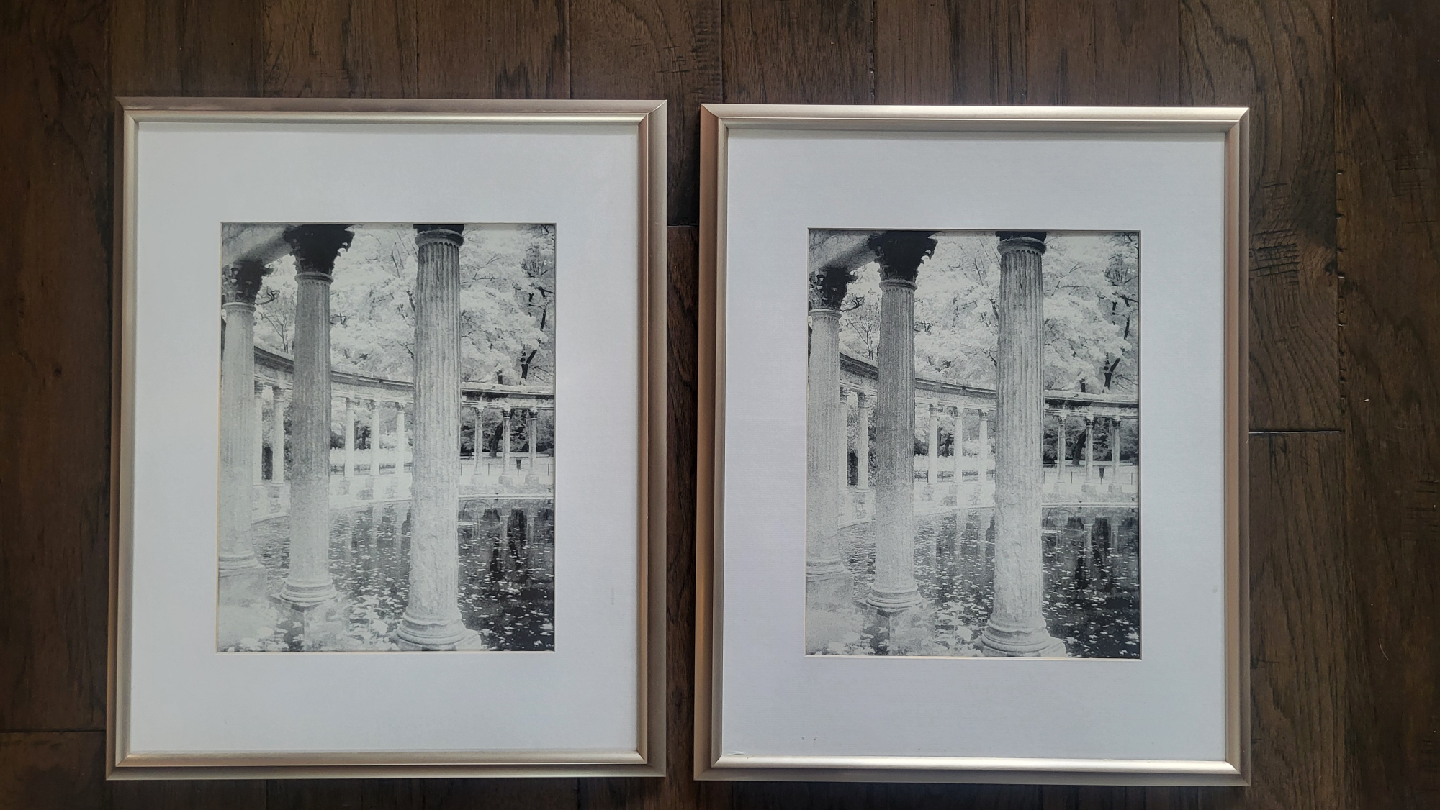 Framed Black and White Prints - Set of 2