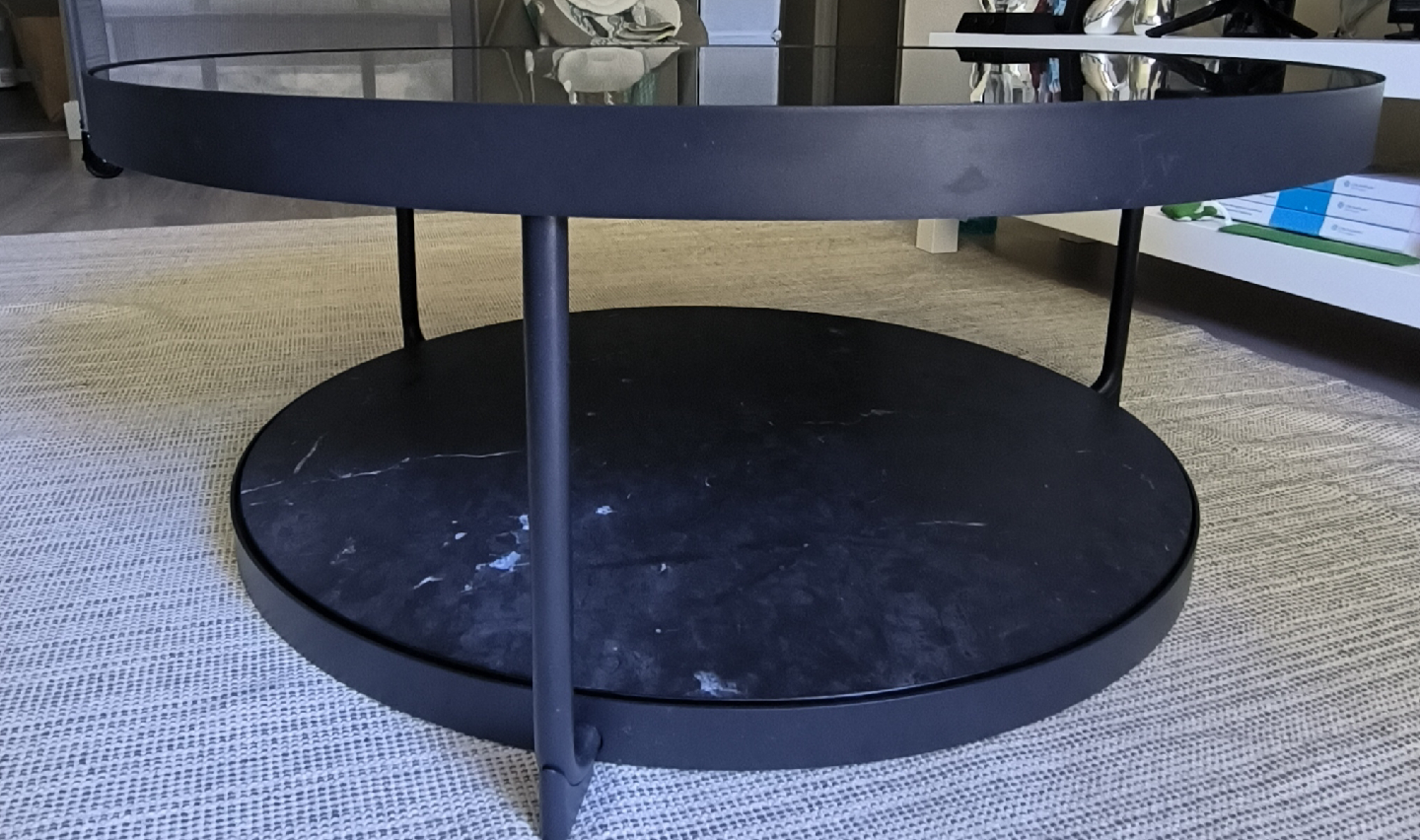 IKEA FRÖTORP Coffee Table - Anthracite Marble/Black - photo 3