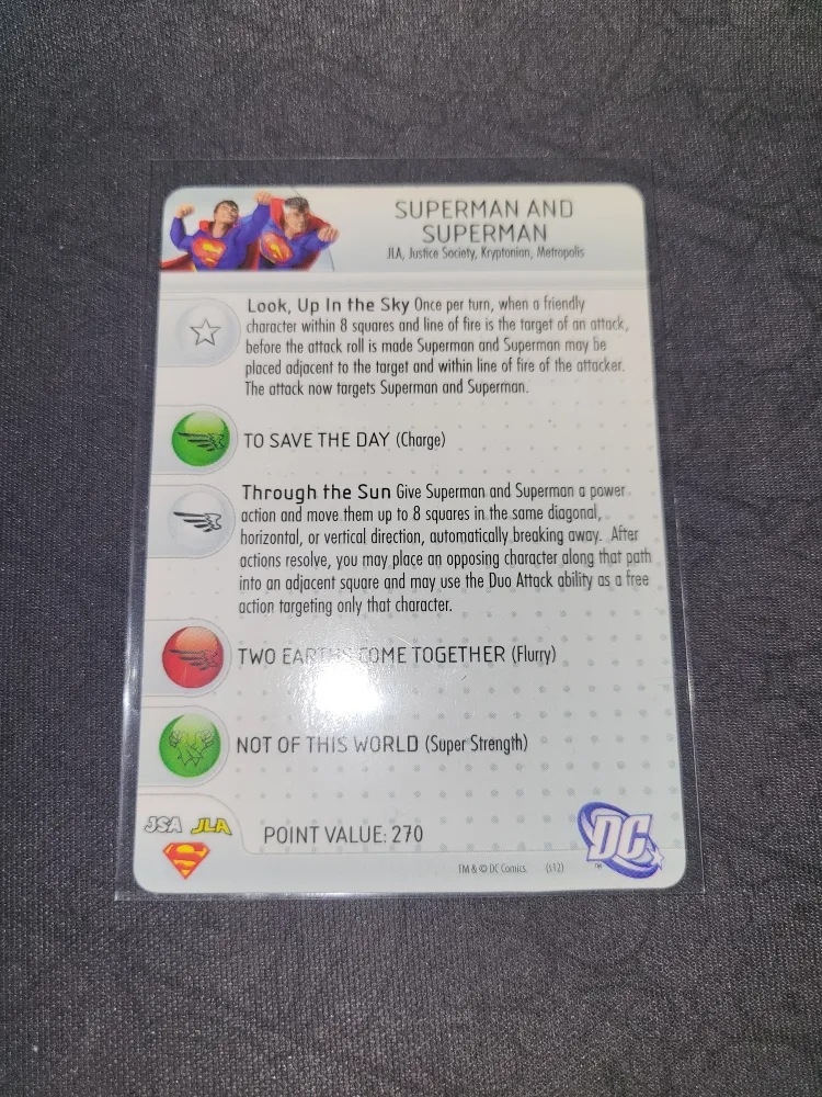 Convention Exclusive Heroclix: Superman & Superman D-004 image indicator(6)