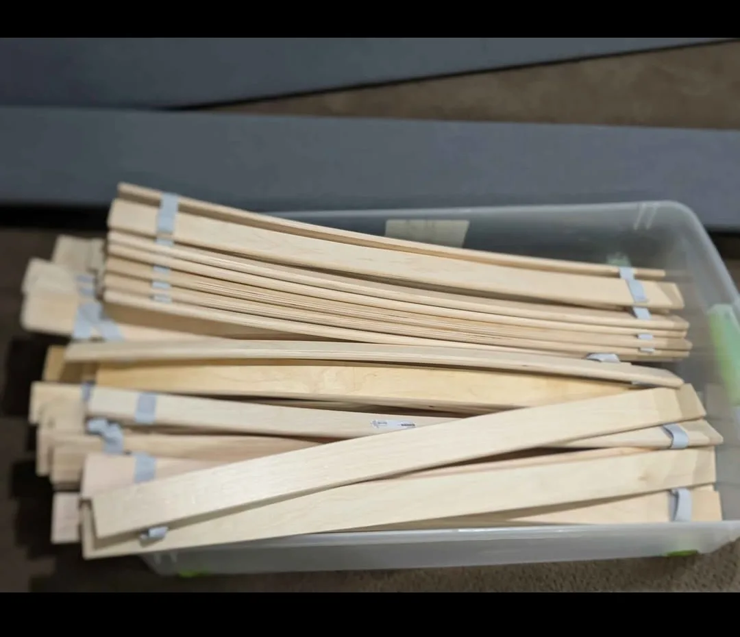 IKEA Hauga Bed Frame - Grey, Queen Size with mattress image indicator(4)