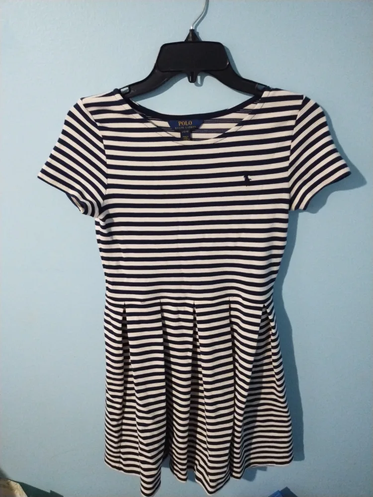 Polo Ralph Lauren Striped Dress - Size L (12-14) image indicator(2)