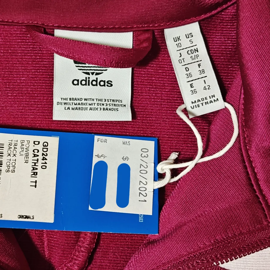 NWT adidas X Danielle Cathari Track Top—SMALL US image indicator(3)
