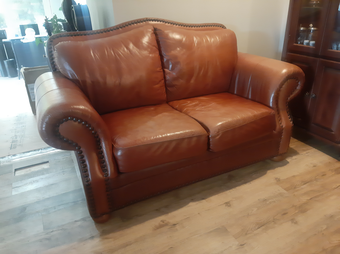Leather Sofa Set - 3 Seater & Loveseat